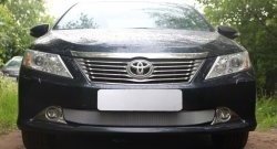 1 539 р. Защитная решётка в воздуховод автомобиля Russtal (хром) Toyota Camry XV50 дорестайлинг (2011-2014)  с доставкой в г. Санкт‑Петербург. Увеличить фотографию 1