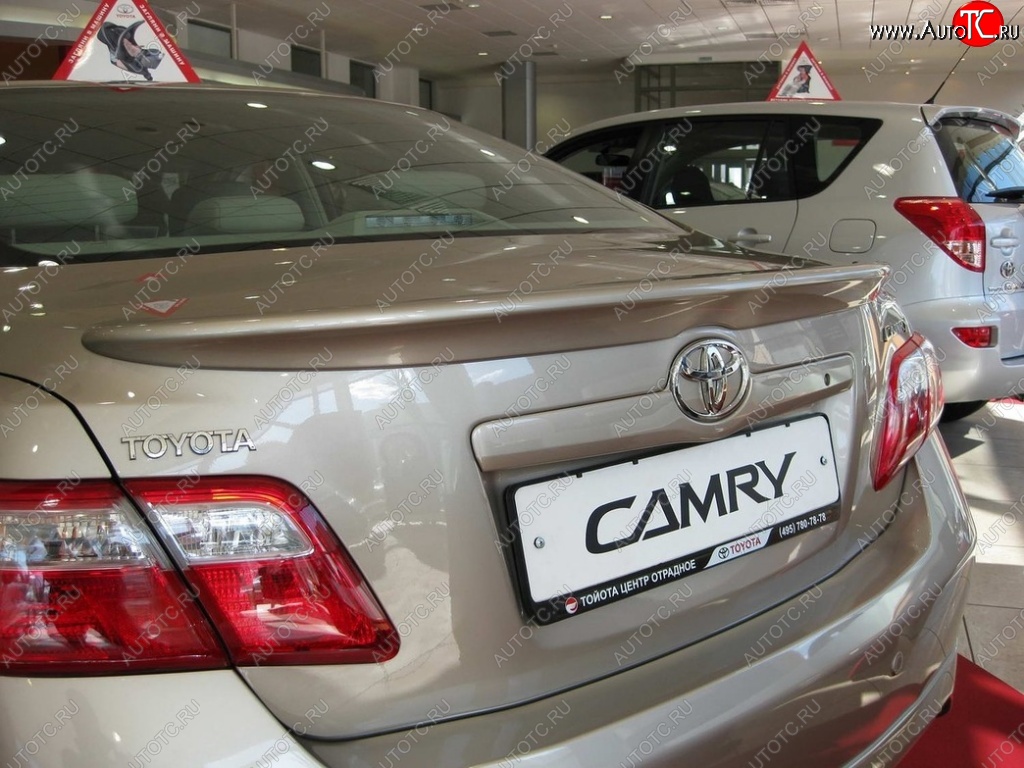 2 789 р. Лип спойлер ОEМ  Toyota Camry  XV40 (2009-2011) рестайлинг (Неокрашенный)  с доставкой в г. Санкт‑Петербург