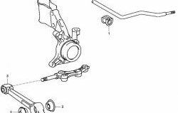 939 р. Полиуретановый сайлентблок поперечного рычага передней подвески (внутренний) Точка Опоры  Toyota Camry  V40 - Vista  седан  с доставкой в г. Санкт‑Петербург. Увеличить фотографию 2
