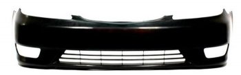 7 199 р. Бампер передний (с отверстиями под туманки) SAT  Toyota Camry  XV30 (2004-2006) (Неокрашенный)  с доставкой в г. Санкт‑Петербург. Увеличить фотографию 1