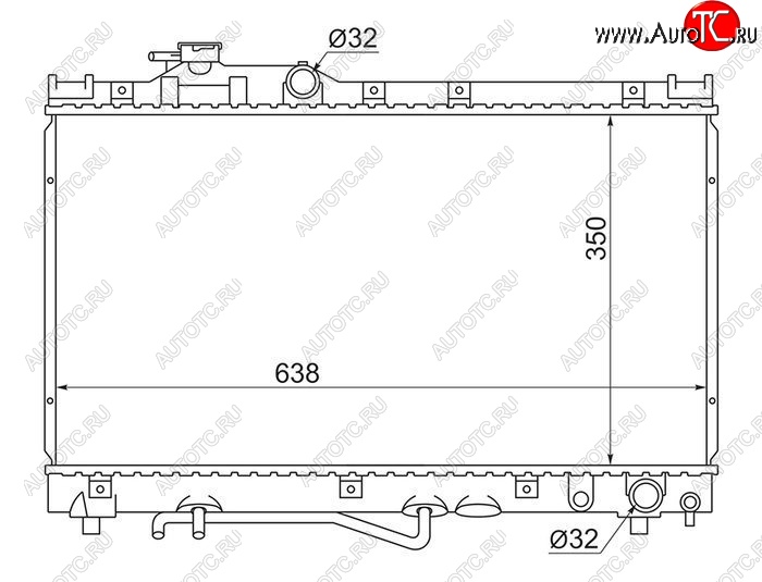 5 599 р. Радиатор двигателя SAT  Toyota Celica  T210 (1993-1999)  с доставкой в г. Санкт‑Петербург