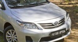 869 р. Реснички на фары RA  Toyota Corolla ( E140,  E150) (2009-2013) седан рестайлинг, седан рестайлинг (Неокрашенные)  с доставкой в г. Санкт‑Петербург. Увеличить фотографию 4