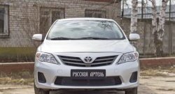 1 569 р. Защитная сетка решетки переднего бампера РА  Toyota Corolla  E150 (2009-2013)  с доставкой в г. Санкт‑Петербург. Увеличить фотографию 4