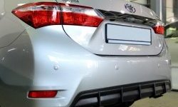 5 799 р. Диффузор заднего бампера Sport  Toyota Corolla  E180 (2013-2019) дорестайлинг, рестайлинг (Неокрашенная)  с доставкой в г. Санкт‑Петербург. Увеличить фотографию 2