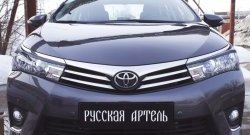 899 р. Реснички на фары RA  Toyota Corolla  E180 (2013-2016) дорестайлинг (Неокрашенные)  с доставкой в г. Санкт‑Петербург. Увеличить фотографию 3