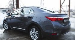 839 р. Реснички на фонари RA  Toyota Corolla  E180 (2013-2016) дорестайлинг (Неокрашенные)  с доставкой в г. Санкт‑Петербург. Увеличить фотографию 3