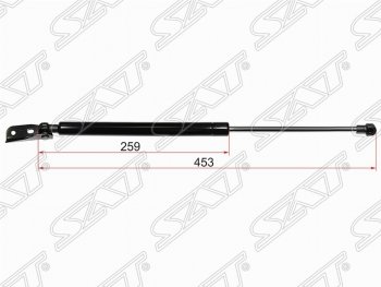 849 р. Левый газовый упор крышки багажника SAT  Toyota Corolla Axio  (E140) седан (2006-2008) дорестайлинг  с доставкой в г. Санкт‑Петербург. Увеличить фотографию 1