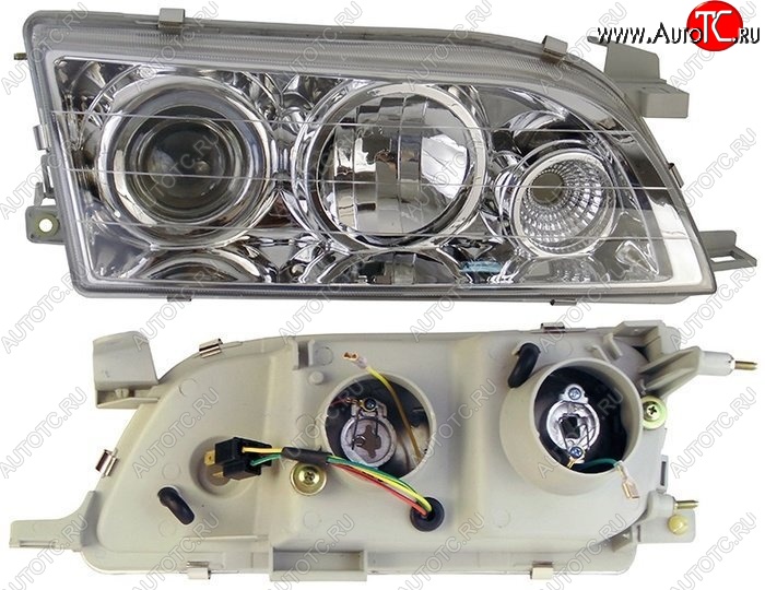 4 999 р. Правая фара SAT (диод/линза) Toyota Corolla E100 седан (1991-2002)  с доставкой в г. Санкт‑Петербург