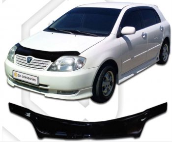 Дефлектор капота (E121-124 до 2002) CA-Plastiс Toyota Corolla Runx E120 хэтчбэк 5 дв. дорестайлинг (1999-2002)