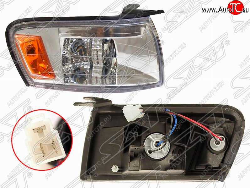 1 149 р. Передняя габарит SAT (хрусталь, правый)  Toyota Cresta  X90 (1992-1996)  с доставкой в г. Санкт‑Петербург