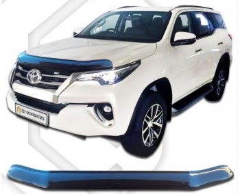 Дефлектор капота CA-Plastic Toyota Fortuner AN160 дорестайлинг (2015-2020)