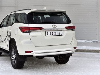 15 999 р. Защита заднего бампера Russtal d76 дуга Toyota Fortuner AN160 рестайлинг (2020-2024)  с доставкой в г. Санкт‑Петербург. Увеличить фотографию 1