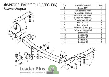 12 499 р. Фаркоп Лидер Плюс (съемный шар тип F, с нержавеющей пластиной) Toyota Highlander XU40 рестайлинг (2010-2013) (Без электропакета)  с доставкой в г. Санкт‑Петербург. Увеличить фотографию 2