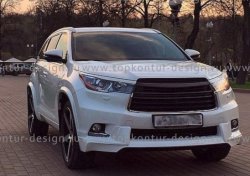 12 999 р. Комплект накладок на колёсные арки TopKontur Design  Toyota Highlander  XU50 (2013-2017) дорестайлинг  с доставкой в г. Санкт‑Петербург. Увеличить фотографию 2