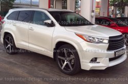 12 999 р. Комплект накладок на колёсные арки TopKontur Design  Toyota Highlander  XU50 (2013-2017) дорестайлинг  с доставкой в г. Санкт‑Петербург. Увеличить фотографию 1