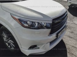 5 399 р. Решётка радиатора TopKontur Design Toyota Highlander XU50 дорестайлинг (2013-2017)  с доставкой в г. Санкт‑Петербург. Увеличить фотографию 6