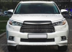 5 399 р. Решётка радиатора TopKontur Design Toyota Highlander XU50 дорестайлинг (2013-2017)  с доставкой в г. Санкт‑Петербург. Увеличить фотографию 7