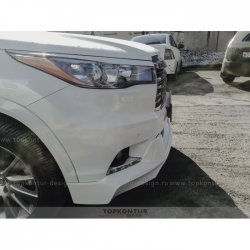 2 199 р. Реснички на фары TopKontur Design Toyota Highlander XU50 дорестайлинг (2013-2017) (Неокрашенные)  с доставкой в г. Санкт‑Петербург. Увеличить фотографию 4