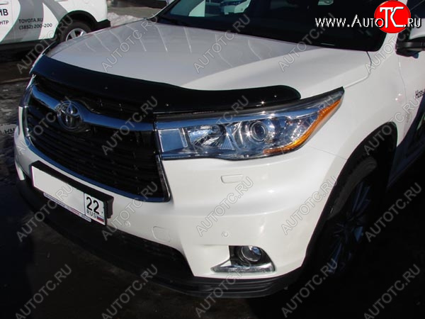 2 699 р. Дефлектор капота SIM Toyota Highlander XU50 дорестайлинг (2013-2017)  с доставкой в г. Санкт‑Петербург