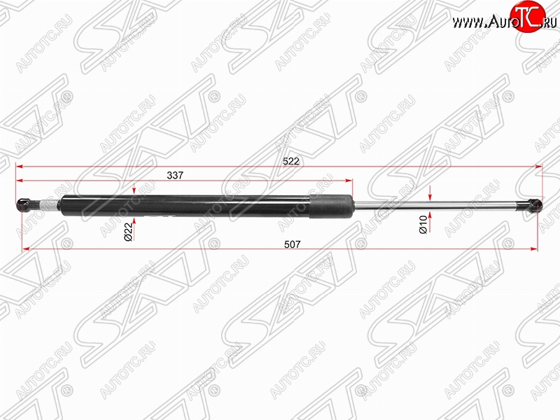 1 019 р. Газовый упор крышки багажника SAT  Toyota Highlander  XU40 - Kluger  XU40  с доставкой в г. Санкт‑Петербург