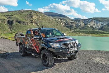 51 999 р. Бампер передний силовой РИФ  Toyota Hilux  AN20,AN30 (2011-2016) (С доп. фарами и защитой бачка омывателя)  с доставкой в г. Санкт‑Петербург. Увеличить фотографию 5