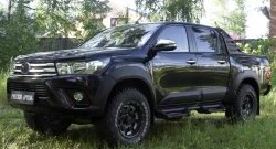 24 999 р. Расширитель арки RA (вылет 25 мм, комплект)  Toyota Hilux  AN120 (2016-2020) дорестайлинг (Поверхность шагрень)  с доставкой в г. Санкт‑Петербург. Увеличить фотографию 5