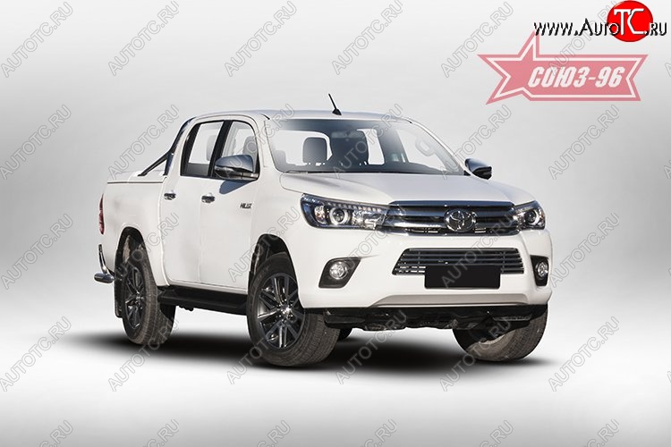 7 289 р. Декоративный элемент воздухозаборника Souz-96 (d16) Toyota Hilux AN120 дорестайлинг (2016-2020)  с доставкой в г. Санкт‑Петербург