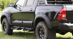 2 799 р. Брызговики под расширители колесных арок с выносом 50 мм RA  Toyota Hilux  AN120 (2016-2020) дорестайлинг  с доставкой в г. Санкт‑Петербург. Увеличить фотографию 4