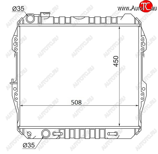 11 799 р. Радиатор двигателя SAT Toyota Hilux Surf N120,N130 5 дв. дорестайлинг (1989-1991)  с доставкой в г. Санкт‑Петербург