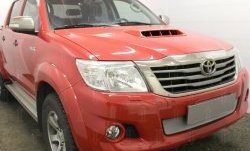 1 569 р. Защитная решётка в воздуховод автомобиля Russtal  Toyota Hilux  AN20,AN30 (2011-2016) (хром)  с доставкой в г. Санкт‑Петербург. Увеличить фотографию 1