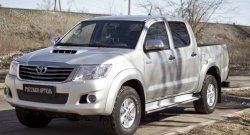 999 р. Зимняя заглушка решетки переднего бампера РА Toyota Hilux AN20,AN30  2-ой рестайлинг (2011-2016)  с доставкой в г. Санкт‑Петербург. Увеличить фотографию 3