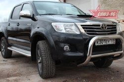 20 429 р. Защита переднего бампера Souz-96 (d76) Toyota Hilux AN20,AN30  2-ой рестайлинг (2011-2016)  с доставкой в г. Санкт‑Петербург. Увеличить фотографию 1