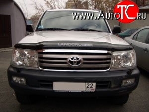 2 699 р. Дефлектор капота NovLine Toyota Land Cruiser 100 1-ый рестайлинг (2002-2005)  с доставкой в г. Санкт‑Петербург