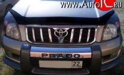 3 089 р. Дефлектор капота NovLine  Toyota Land Cruiser Prado  J120 (2002-2009)  с доставкой в г. Санкт‑Петербург. Увеличить фотографию 1