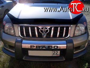 3 089 р. Дефлектор капота NovLine  Toyota Land Cruiser Prado  J120 (2002-2009)  с доставкой в г. Санкт‑Петербург