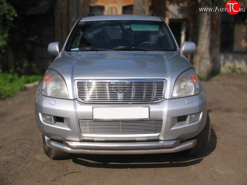 6 999 р. Декоративная вставка решетки радиатора (без знака) Berkut Toyota Land Cruiser Prado J120 (2002-2009)  с доставкой в г. Санкт‑Петербург