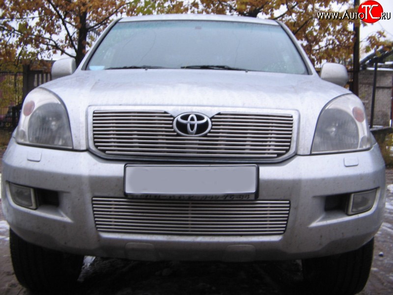 4 399 р. Декоративная вставка воздухозаборника Berkut Toyota Land Cruiser Prado J120 (2002-2009)  с доставкой в г. Санкт‑Петербург