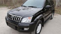 969 р. Реснички RA на фары  Toyota Land Cruiser Prado  J120 (2002-2009) (Неокрашенные)  с доставкой в г. Санкт‑Петербург. Увеличить фотографию 2