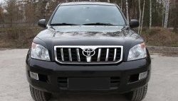 969 р. Реснички RA на фары  Toyota Land Cruiser Prado  J120 (2002-2009) (Неокрашенные)  с доставкой в г. Санкт‑Петербург. Увеличить фотографию 3