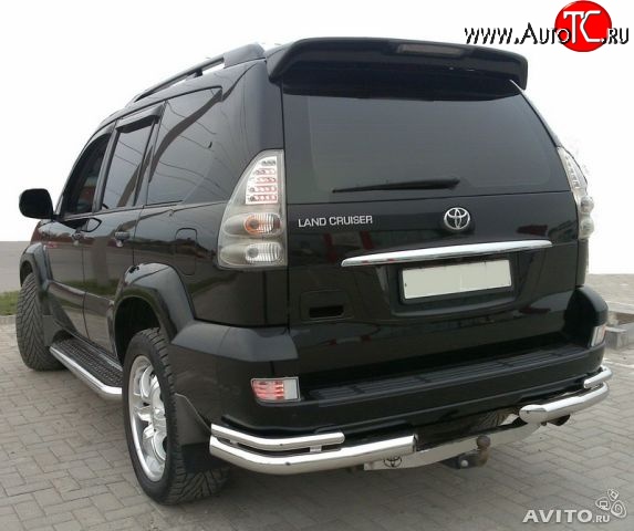 7 899 р. Спойлер Style Toyota Land Cruiser Prado J120 (2002-2009) (Неокрашенный)  с доставкой в г. Санкт‑Петербург