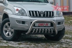 Защита переднего бампера Souz-96 (d76) Toyota Land Cruiser Prado J120 (2002-2009)