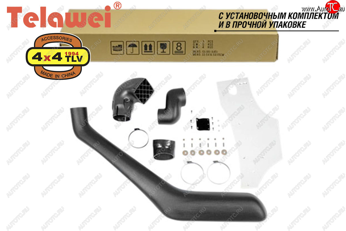 7 849 р. Шноркель Telawei (4.0 V6, 1GR-FE) Toyota Land Cruiser Prado J120 (2002-2009)  с доставкой в г. Санкт‑Петербург