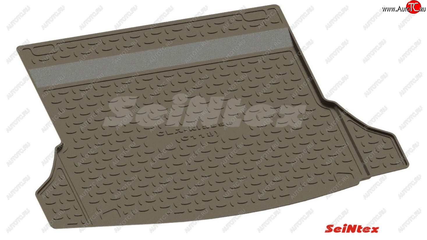 1 429 р. Коврик в багажник SeiNtex (полимерный) Toyota Land Cruiser Prado J120 (2002-2009) (Цвет: черный)  с доставкой в г. Санкт‑Петербург