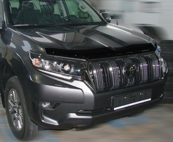 3 089 р. Дефлектор капота SIM  Toyota Land Cruiser Prado  J150 (2017-2020) 2-ой рестайлинг  с доставкой в г. Санкт‑Петербург. Увеличить фотографию 1