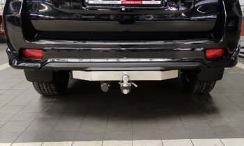 21 649 р. Фаркоп (тягово-сцепное устройство) TCC (Black Onyx)  Toyota Land Cruiser Prado  J150 (2020-2024) 3-ий рестайлинг (оцинкованный, шар Е, надпись Prado)  с доставкой в г. Санкт‑Петербург. Увеличить фотографию 1