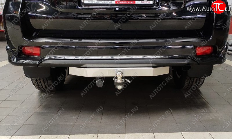 21 649 р. Фаркоп (тягово-сцепное устройство) TCC (Black Onyx)  Toyota Land Cruiser Prado  J150 (2020-2024) 3-ий рестайлинг (оцинкованный, шар Е, надпись Prado)  с доставкой в г. Санкт‑Петербург