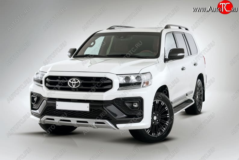 54 999 р. Бампер передний THOR Toyota Land Cruiser 200 2-ой рестайлинг (2015-2021) (Неокрашенный)  с доставкой в г. Санкт‑Петербург