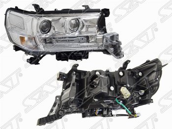 Правая фара передняя SAT (три модуля LED) Toyota Land Cruiser 200 2-ой рестайлинг (2015-2021)