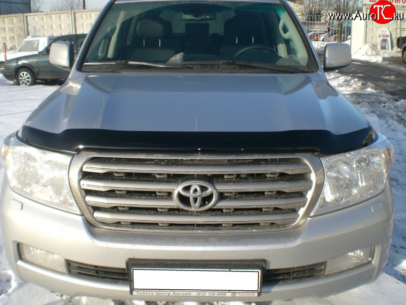 3 089 р. Дефлектор капота NovLine Toyota Land Cruiser 200 дорестайлинг (2007-2012)  с доставкой в г. Санкт‑Петербург