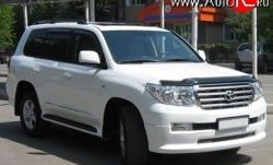 17 299 р. Накладка Goldman на передний бампер Toyota Land Cruiser 200 дорестайлинг (2007-2012) (Неокрашенная)  с доставкой в г. Санкт‑Петербург. Увеличить фотографию 2